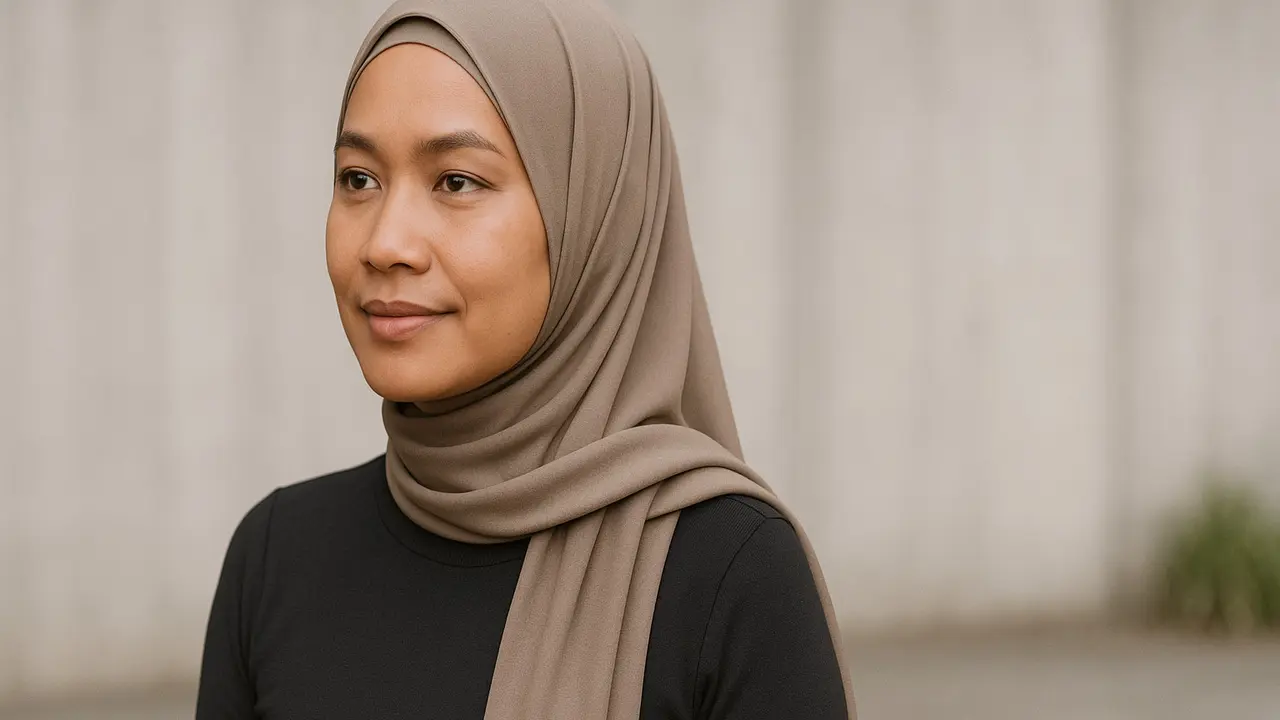 Model Hijab Layer Simpel Biar Penampilan Nggak Terlihat Tua (Foto: ChatGPT)