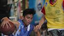 Peserta antusias menunjukan bakatnya pada tahap Selection Camp Junior NBA. Acara yang diadakan bekerjasama dengan Frisian Flag itu menerapkan nilai-nilai utama Junior NBA yakni sportivitas, kerjasama, sikap positif dan saling menghargai. (Istimewa)