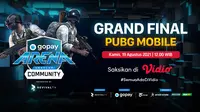 Link Live Streaming Grand Final GoPay Arena Level Up Community PUBG Mobile di Vidio, Kamis 19 Agustus 2021. (Sumber : dok. vidio.com)