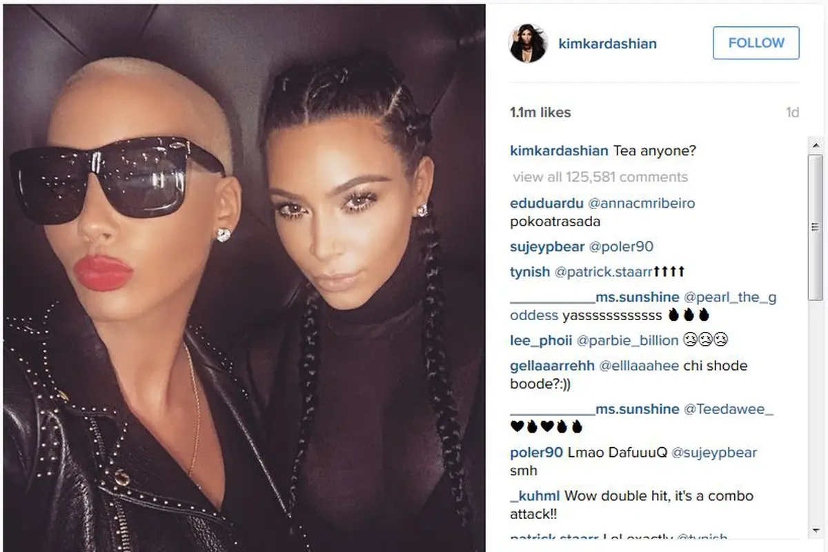 Kim Kardashian dan Amber Rose