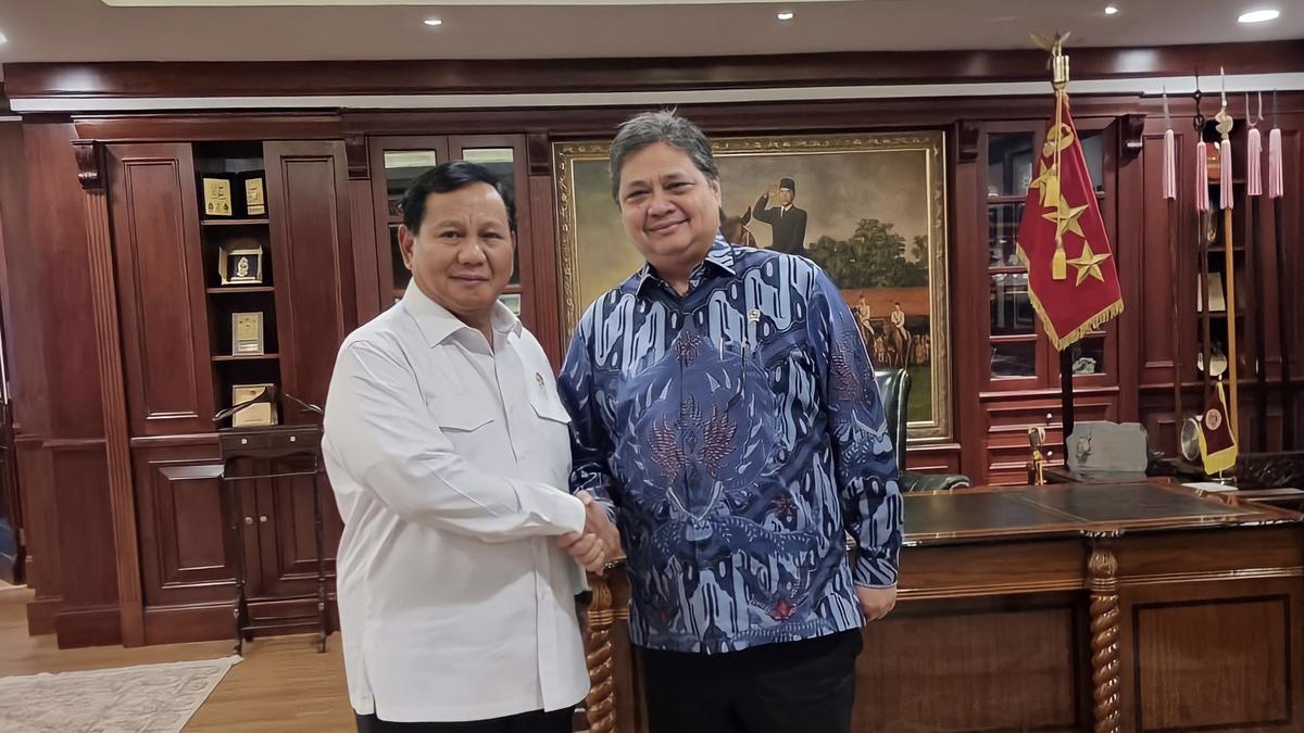 Bertemu Prabowo di Kemhan, Airlangga: Kuatkan Soliditas Koalisi Besar