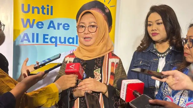 Staf Ahli Bidang Hubungan Antar Lembaga Kemnaker, Estiarty Haryani. (Foto: Liputan6.com/Tira Santia)