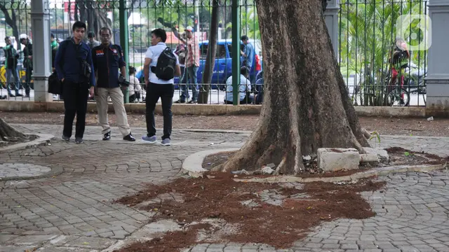 Suasana Monas Pasca Ledakan
