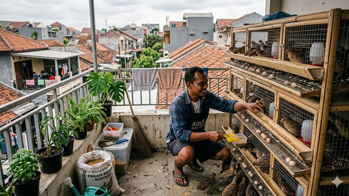 6 Ide Ternak Hemat Tempat di Balkon Rumah, Hasilkan Cuan dari Lahan Sempit