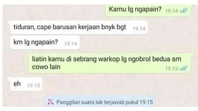 8 Chat Netizen saat Pacar Ketahuan Selingkuh Ini Bikin Geregetan