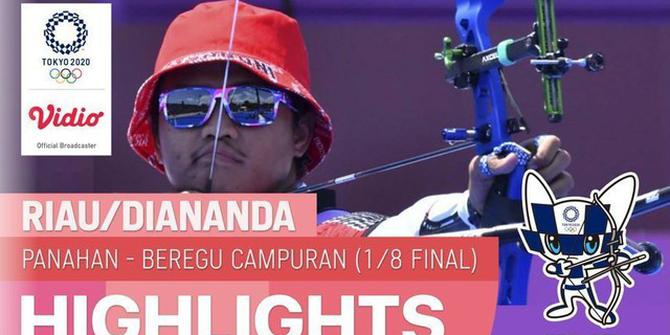 VIDEO: Riau Ega / Diananda Choirunisa Kalahkan Wakil Amerika Serikat di Cabor Panahan Beregu Campuran Olimpiade Tokyo 2020