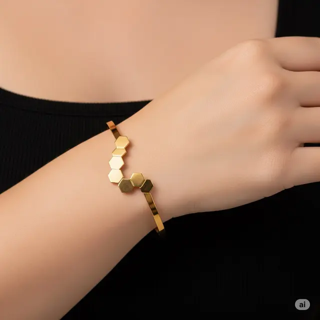 Gelang Geometris Asimetris