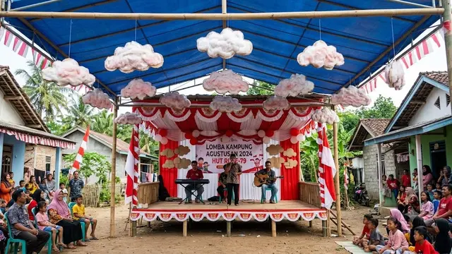 Ide Dekorasi Panggung Agustusan dari Kardus Bekas