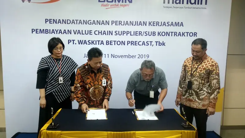 Kerjasama Bank Mandiri dan PT Waskita Beton Precast