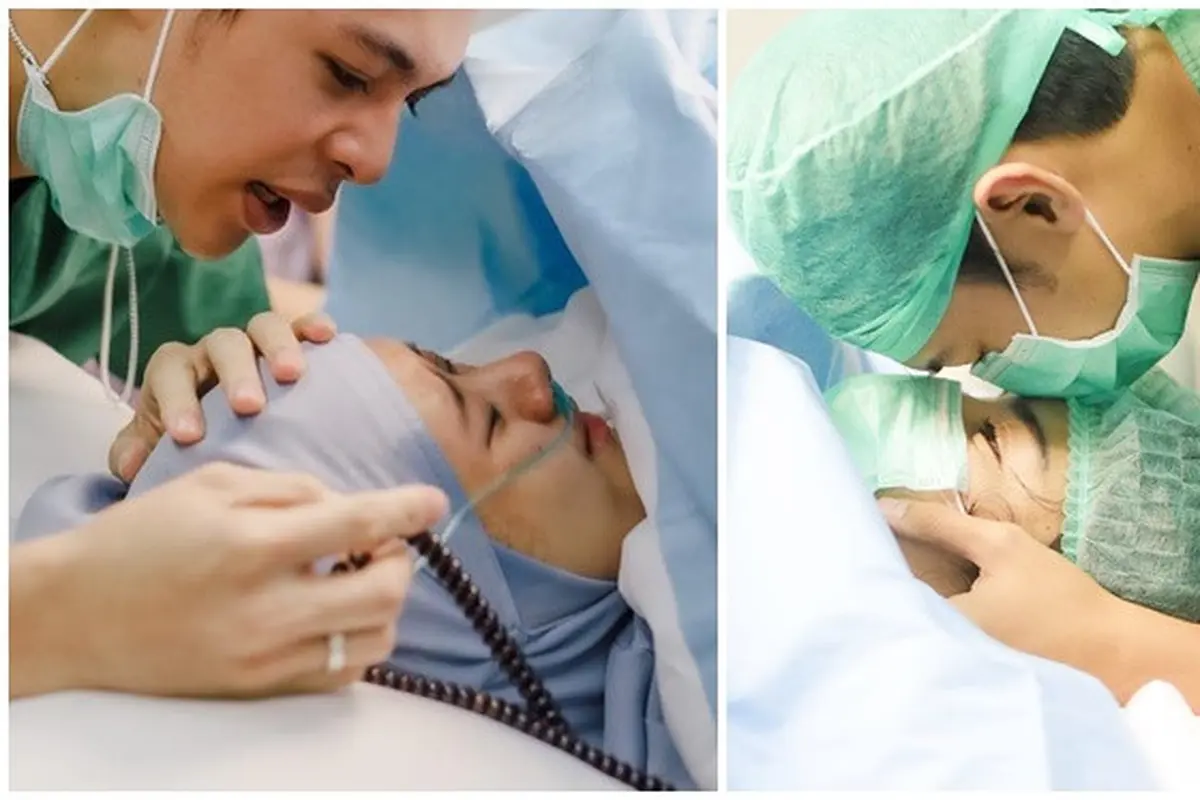 Momen 6 Seleb Pria Dampingi Istri Lahiran Anak Pertama, Penuh Haru Bahagia