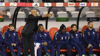 Pelatih Timnas Italia, Luciano Spalletti pada pertandingan melawan Belgia di ajang UEFA Nations League. (JOHN THYS / AFP)