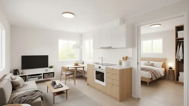 Cara Menata Rumah Kecil Agar Terlihat Lapang Tanpa Sekat di 2025/ Ilustrasi AI