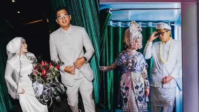 10 Detail Penampilan Sivia Azizah Menikah dengan Sentuhan Adat Minang, Hijab Turban Jadi Andalan