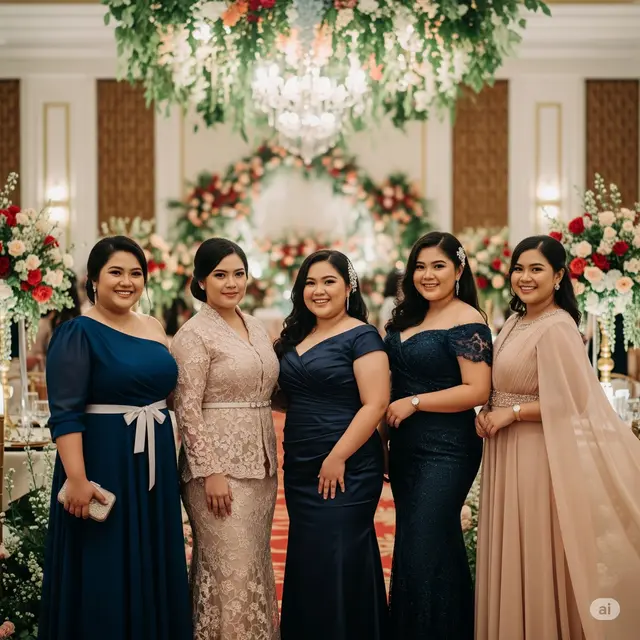 Baju Kondangan untuk Wanita Gemuk. Foto: Gemini