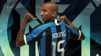 Ashley Young resmi jadi pemain Inter Milan. (Bola.com/Dok. Inter Milan)