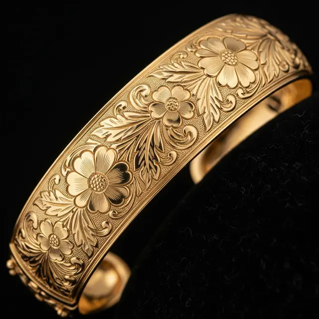 Model Gelang Emas Ukir yang Cocok Jadi Tabungan Emas