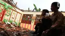 Atap yang ambruk merupakan kelas enam SDN Setiamekar 03 Tambun Selatan dengan dua ruang kelas. (merdeka.com/Imam Buhori)