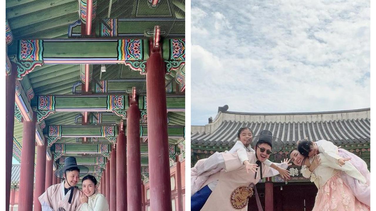 Potret Angga Wijaya Liburan Bareng Anak dan Istri di Korea, Penuh Cinta