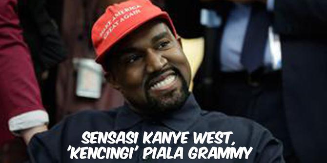 VIDEO TOP 3: Sensasi Kanye West, 'Kencingi' Piala Grammy