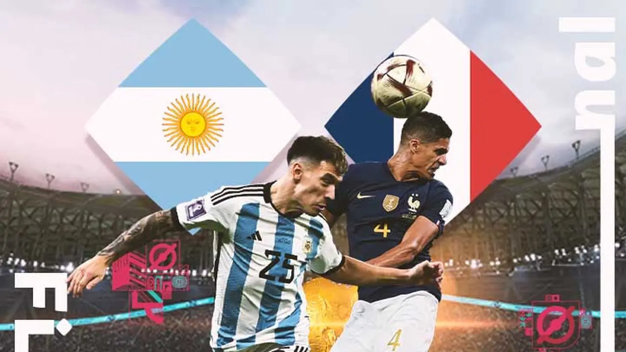 Piala Dunia - Argentina Vs Prancis - Lisandro Martinez Vs Raphael Varane