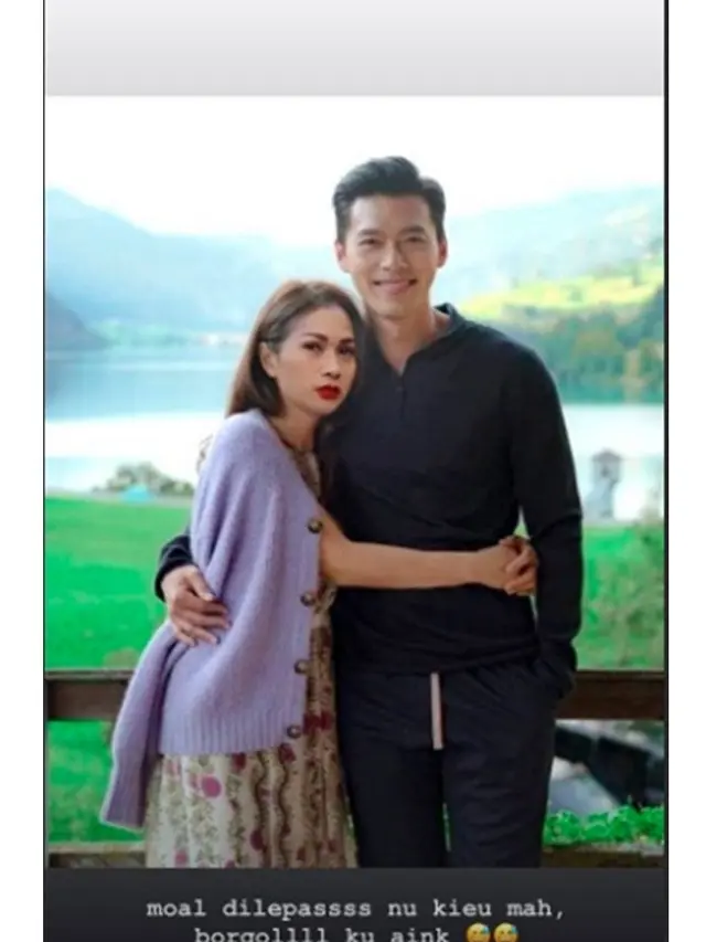 7 Editan Foto Tata Janeeta dengan Hyun Bin Ini Bikin Geleng Kepala