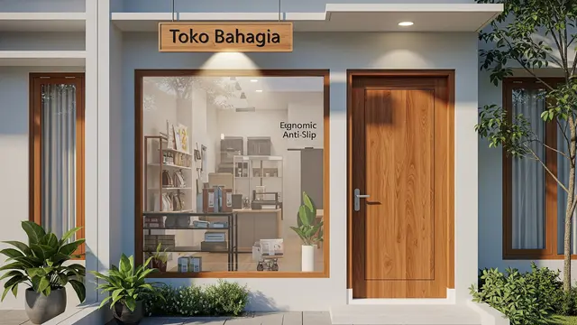 Desain Rumah Lansia yang Masih Aktif Jualan di Depan Rumah