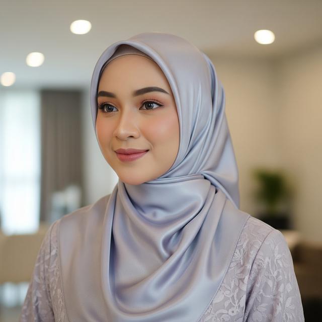 5. Hijab Satin Glow