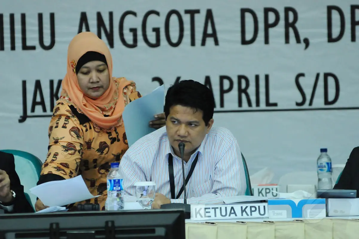 Suasana Rapat Pleno KPU di Hari Ketiga