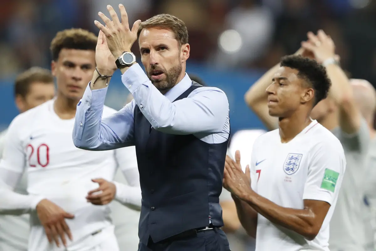 FOTO: Kesedihan Pasukan Inggris Usai Disingkirkan Kroasia