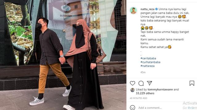 Natta Reza - Wardah Maulina (Foto: Instagram/@natta_reza)