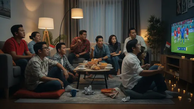 Nonton Piala Dunia (AI Generated)