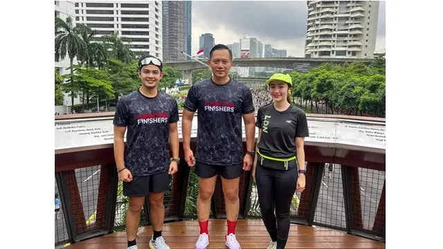 6 Potret Beby Tsabina dan Febby Rastanty di Event Lari, Sarapan Bareng AHY