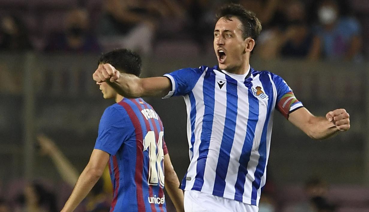 Awalnya ada enam klub yakni Granada, Real Sociedad, Alaves, Real Mallorca, Cadiz, dan Levante pada awal musim 2021-2022 tidak punya sponsor utama. Namun hingga kini tinggal tiga klub yang belum mendapatkan sponsor utama. (Foto: AFP/Josep Lago)