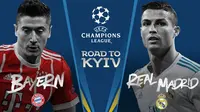 Ilustrasi semifinal Liga Champions 2017-2018 antara Bayern Munchen Vs Real Madrid.  (UEFA.com)
