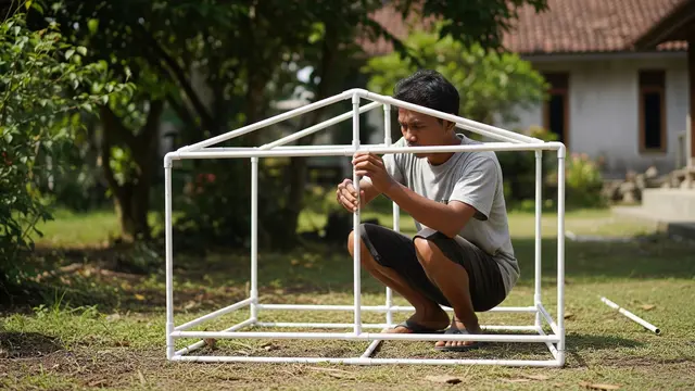 Cara Membuat Kandang Ayam Mini dari Pipa PVC/Gemini AI
