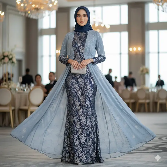 7 Model Dress Brokat Panjang, Anggun dan Elegan untuk Berbagai Acara di 2025