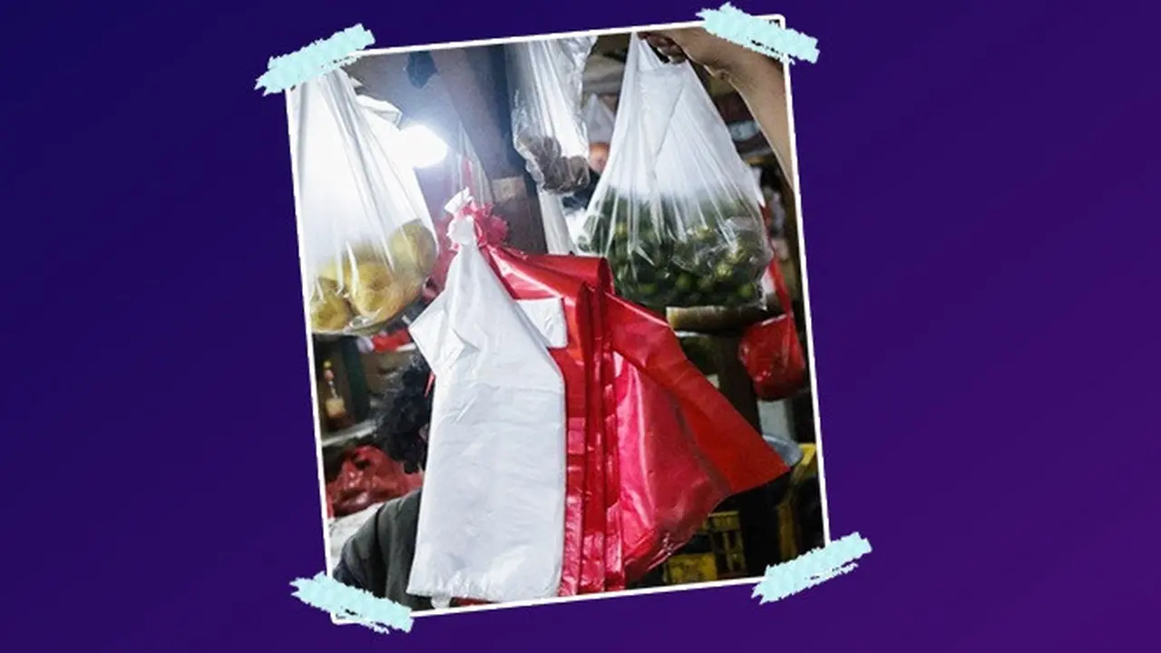 Banner Infografis Jakarta Bebas Kantong Plastik. (Liputan6.com/Trieyasni)