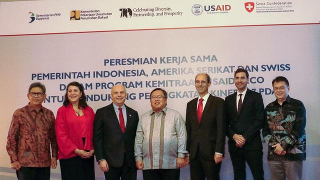 Kerja sama Swiss, Amerika Serikat dan RI soal air bersih untuk perkotaan di Tanah Air. (Dokumentasi Kedubes AS di Jakarta)