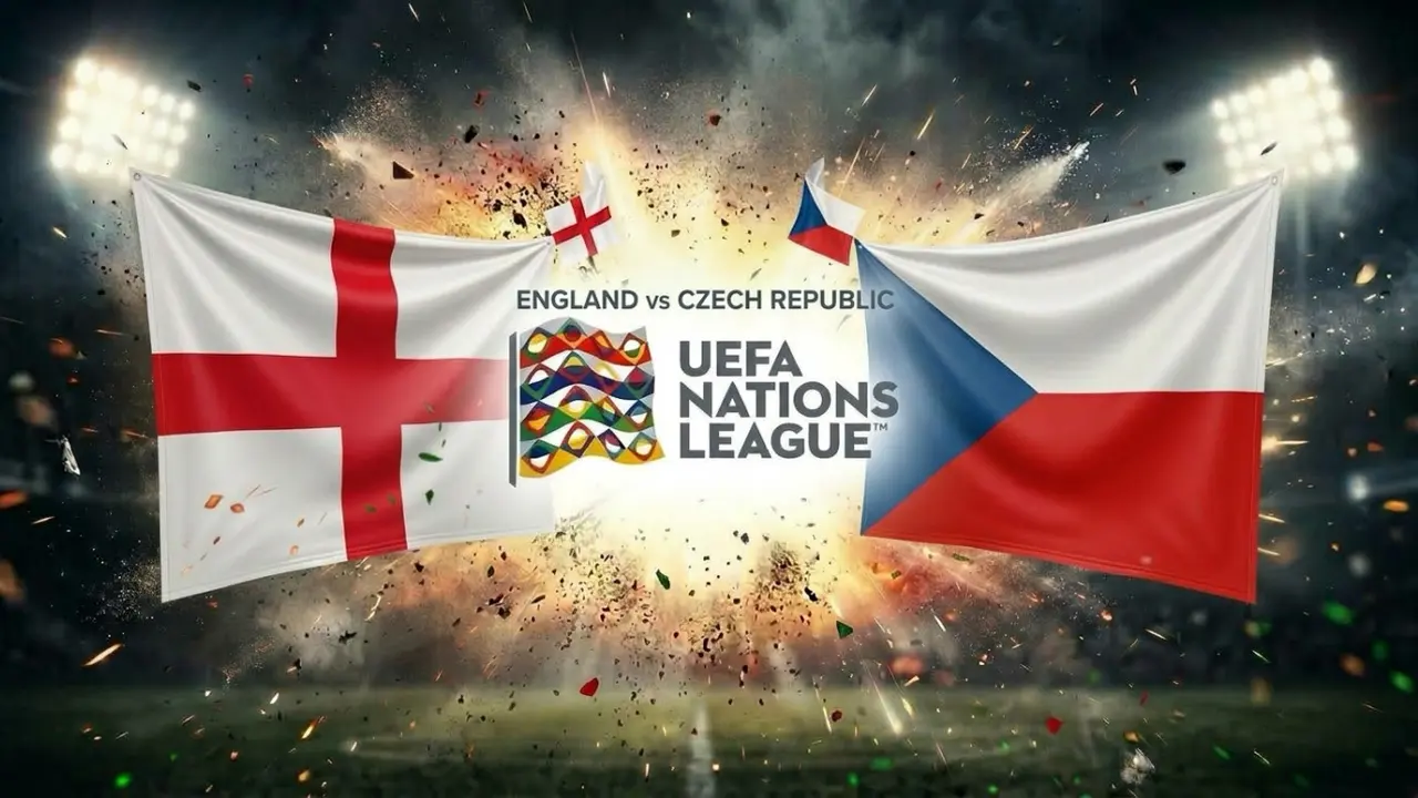 Ilustrasi Timnas Inggris Vs Republik Ceko
