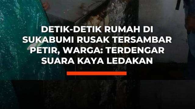 Hujan deras disertai petir di Parakansalak, Sukabumi, Selasa (18/11/2025), menyebabkan rumah Ahmad Ripa'i di Kampung Wangun rusak berat setelah tersambar sekitar pukul 14.30 WIB. Warga sempat panik karena suara hentakan mirip ledakan sebelum mengetahui petir menghantam dinding rumah yang kini tak...