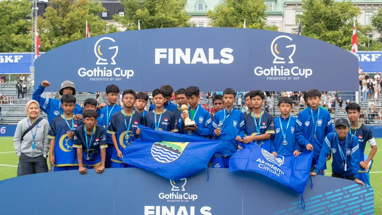 Akademi Persib Cimahi saat berjuang di Gothia Cup 2026