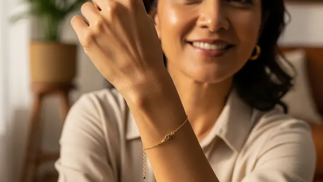Model Gelang Emas Mewah Namun Ringan untuk Usia 50 Tahun