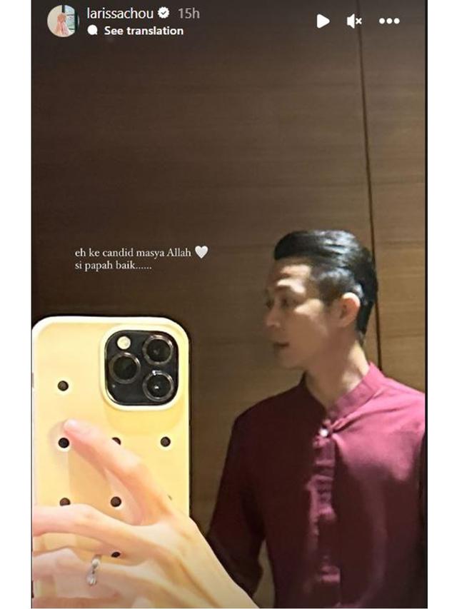 7 Potret Larissa Chou Rayakan Imlek Bareng Keluarga Besar, Ditemani Ikram Rosadi