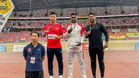Atlet Pelatnas Atletik Silfanus Ndiken Raih Emas di Singapura, Pecahkan Rekor Pribadi! (Dok PASI)