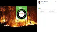 [Cek Fakta] Gambar Tangkapan Layar Foto Kebakaran Hutan dan Lahan