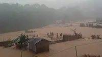 Kondisi banjir bandar di Kabupaten Lebak, Banten. (Foto: Kepala Desa Bayah Barat, Ridwan)