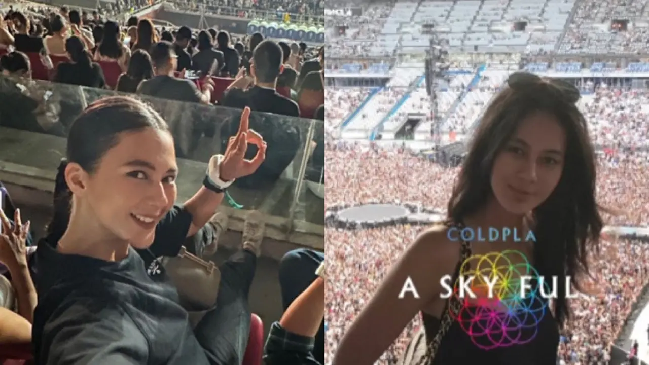 Paula Verhoeven Nonton Konser Coldplay