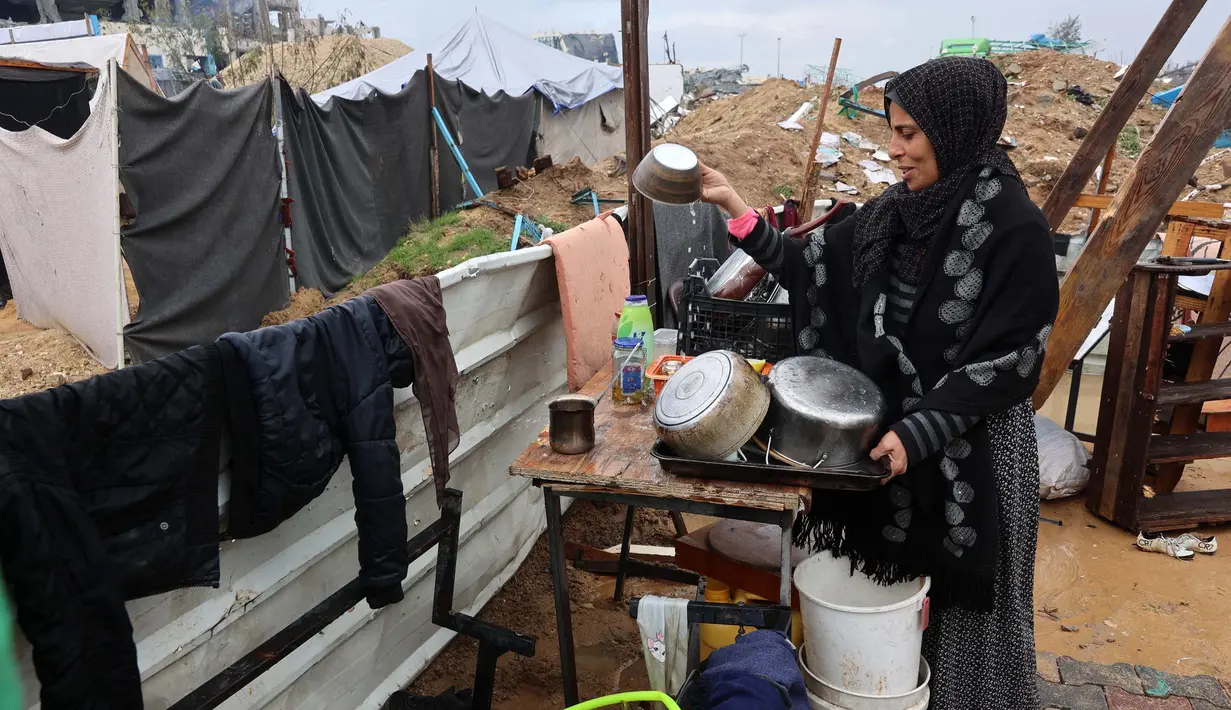 Beit Hanoun merupakan salah satu daerah pertama yang warganya dipaksa mengungsi. (Omar AL-QATTAA/AFP)