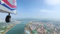 Kondisi Pyongyang, ibu kota Korea Utara diambil dari udara. (Doc: Aram Pan)