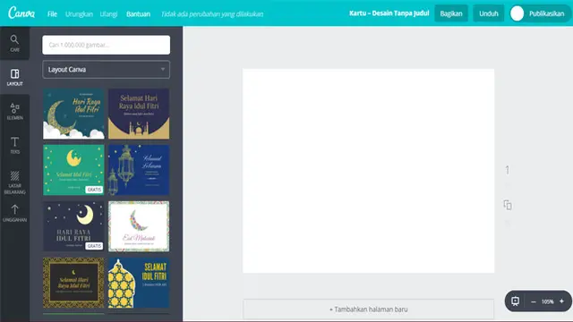 Bikin Sendiri Kartu Ucapan Lebaran dengan Canva